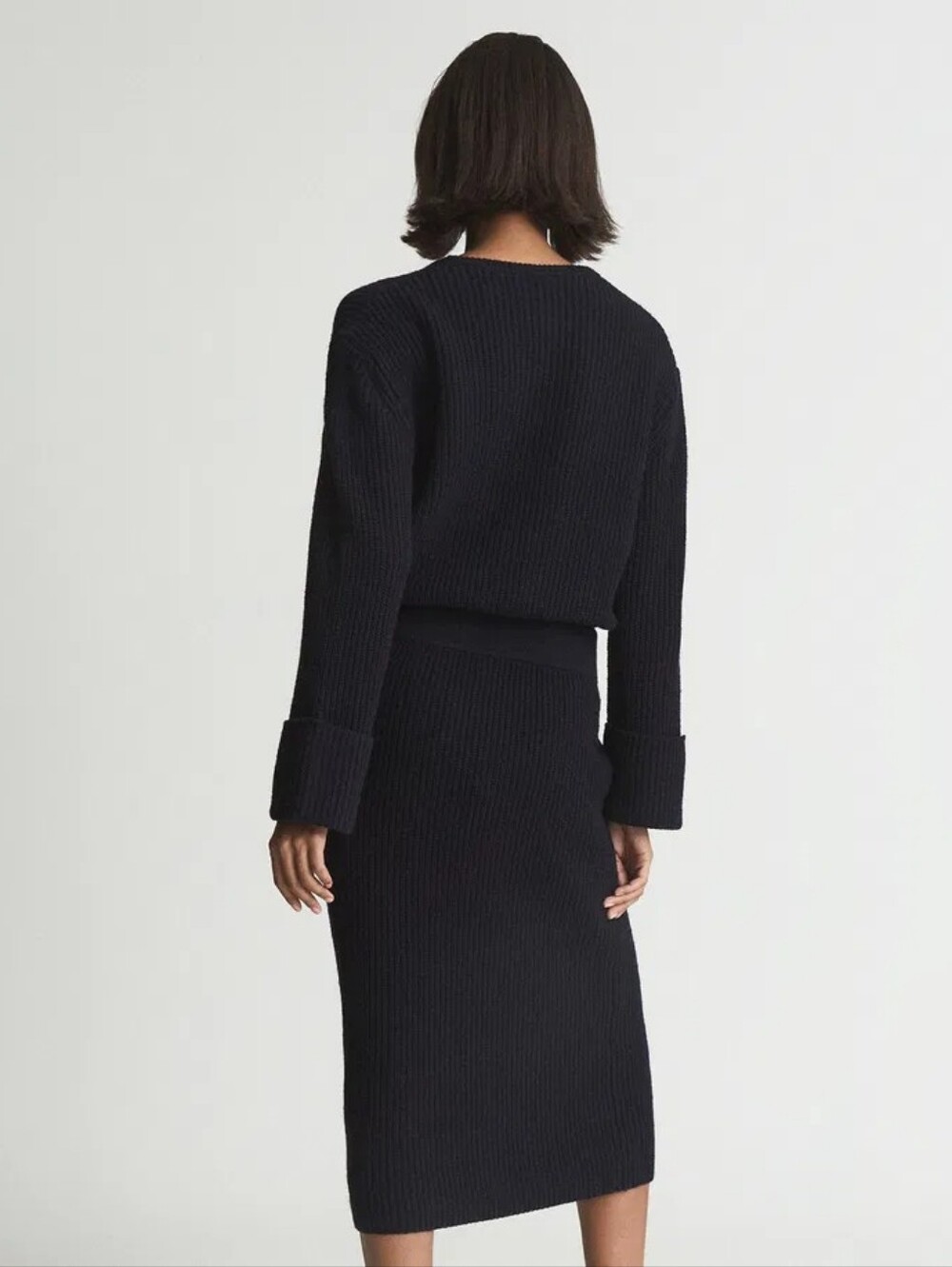 NWT REISS | Jodie Ribbed Knit Sweater Dress - Picture 5 of 6